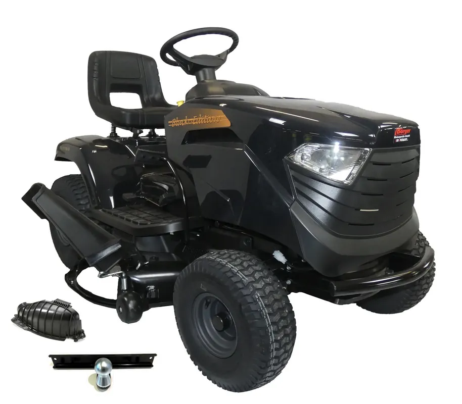 Neue Kollektion Black Edition Pro 177/108 HS Rasentraktor inkl. Mulchkit und Anhängerkupplung