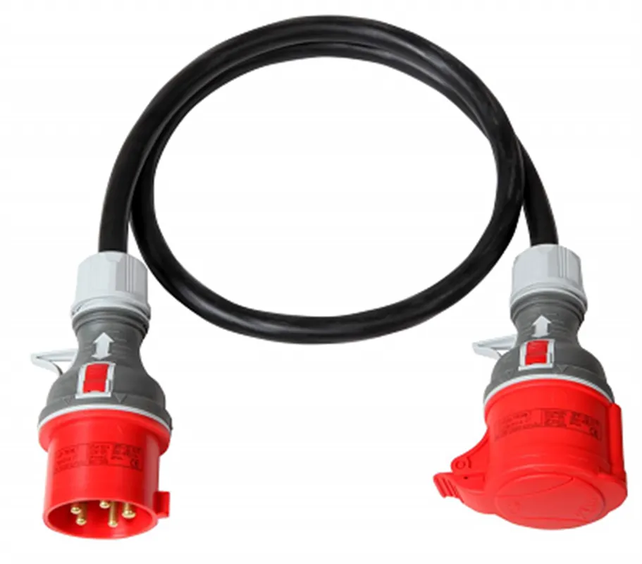 Neu Im Sortiment Stromverlängerungskabel 400V Plastrol PS-S G RN IP44 (5X2,5) H07RN-F - CZARNY