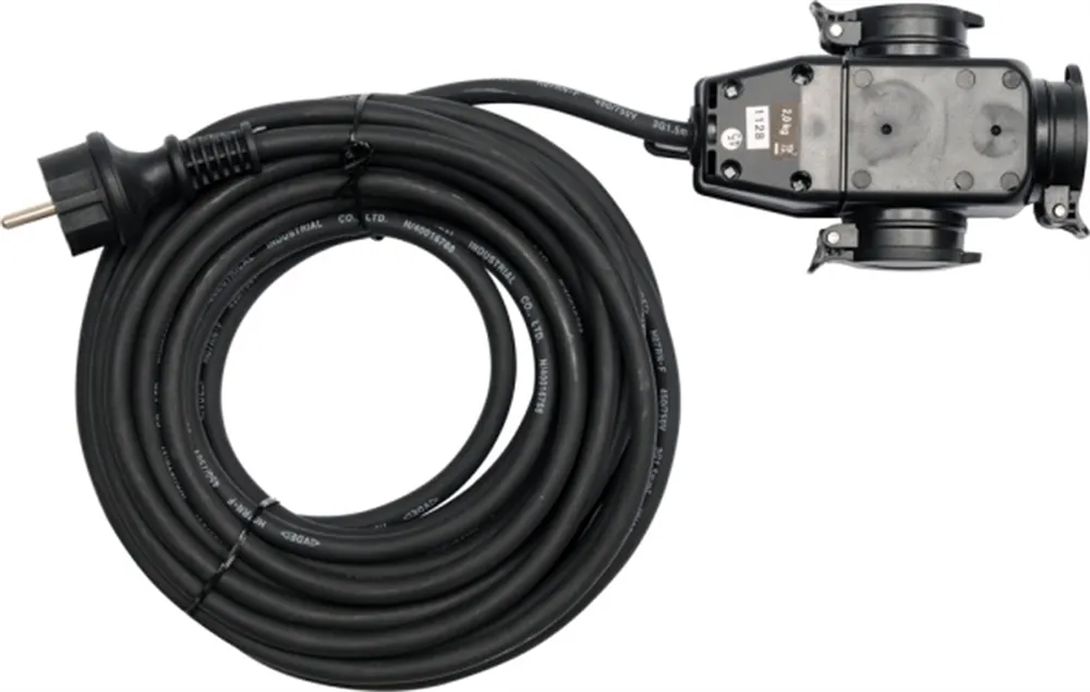 Gummi-Verlängerungsleitung IP44, 10 m, 3G1,5 mm Yato YT-8116 Nur Heute