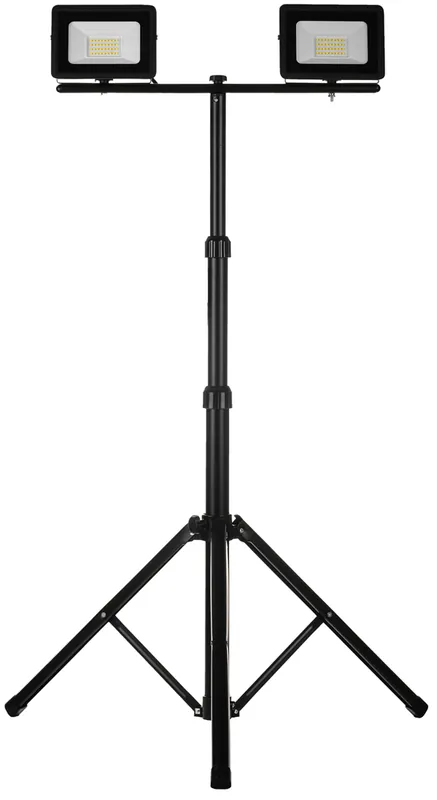 Naświetlacz LED 2x30W z czarnym statywem Schmith SL-S02 Solange Der Vorrat Reicht