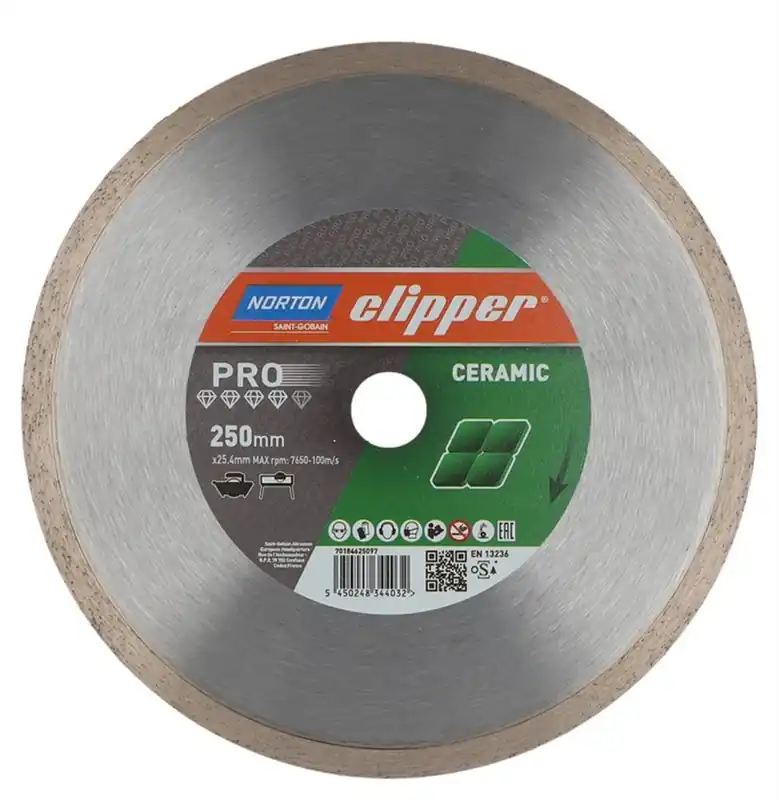 Diamantscheibe 250x25,4mm Norton PRO Ceramic Aktuell
