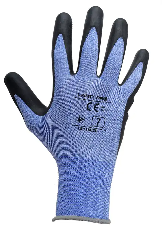 Schnäppchen Latexhandschuhe schwarz und blau, 9 Lahti Pro L211609K