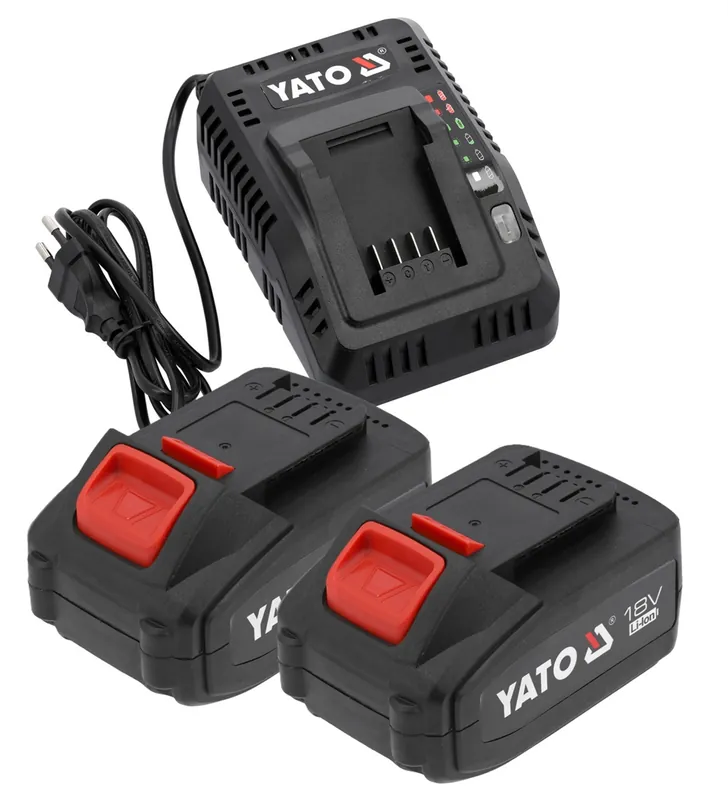 Schnäppchen Ladegerät und 2 Akkus 18V 4.0Ah Yato YT-828510