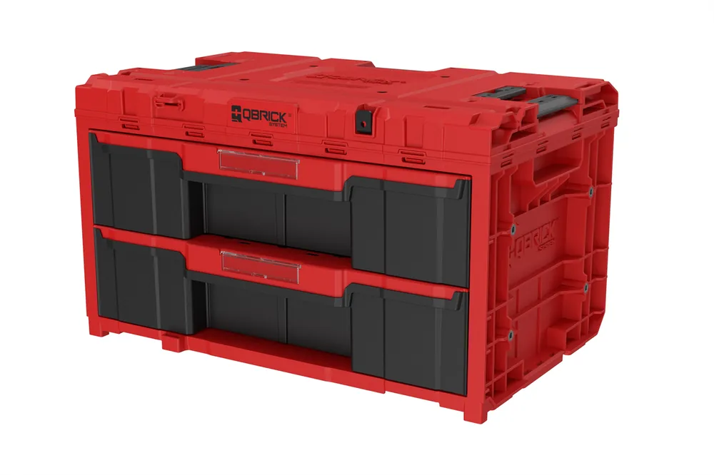 Bestseller Werkzeugbox mit Schubladen Qbrick System ONE 2.0 DRAWER 2 TOOLBOX RED Ultra HD Custom