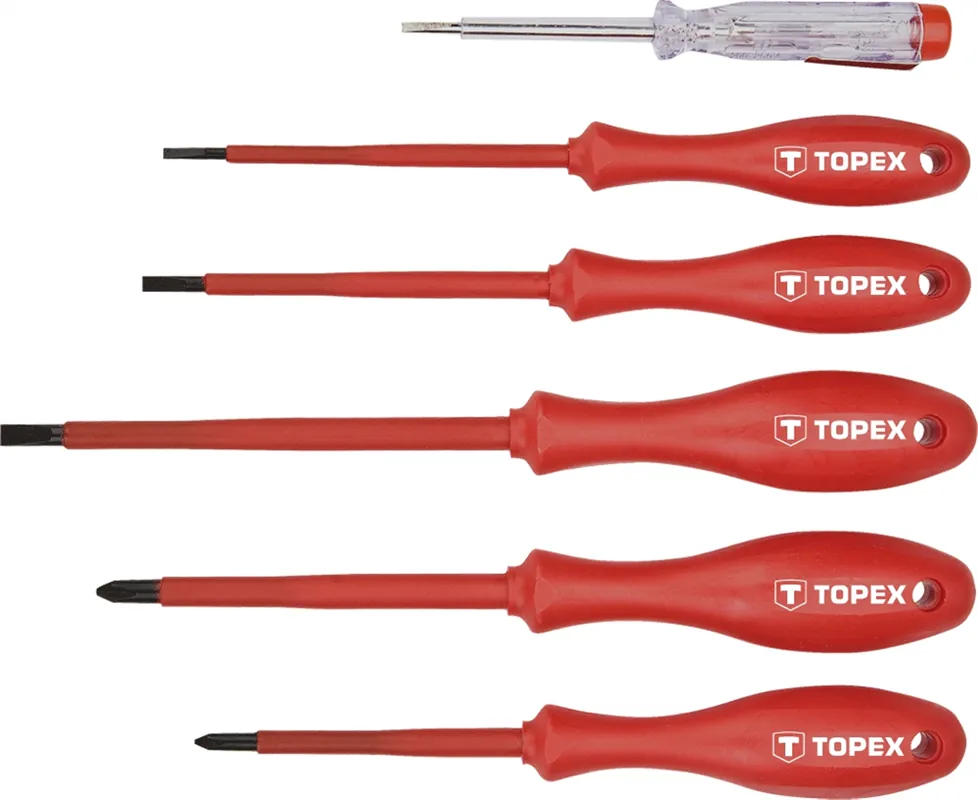 Schraubendreher 6 Stück 1000 V Topex 39D155 Preiswert