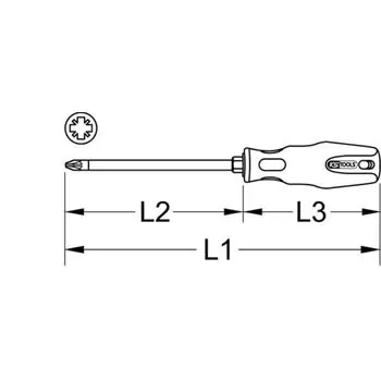 ERGOTORQUEplus Schraubendreher, PZ0, 180mm Sichere Zahlung