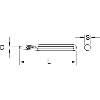 Durchtreiber, 8-kant, FormB, Ø 3mm Preisknaller