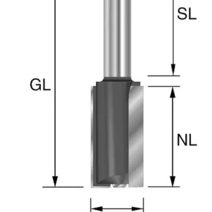 BRÜCK HW-Nutfräser m. Grundschneide Z2 D=20mm,NL=35mm,GL=90mm,S=12x55mm Meistverkauft