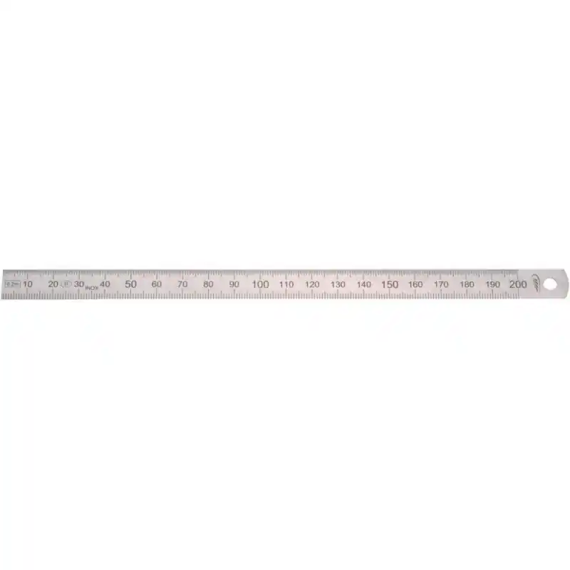 Biegsamer Stahlmaßstab 200 x 13 x 0,5 mm Highlight