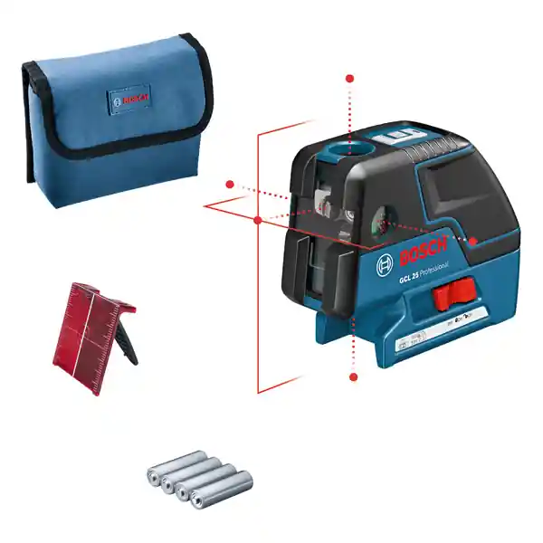 BOSCH Kombilaser GCL 25, 4 x 1,5 V-LR6-Batterie (AA) Saisonangebot