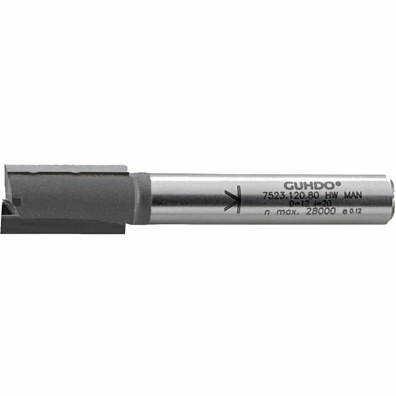 GUHDO HW-Nutfräser D10 l=20 L60 S8 Z2 mit Bohrschneide Wochenendangebot