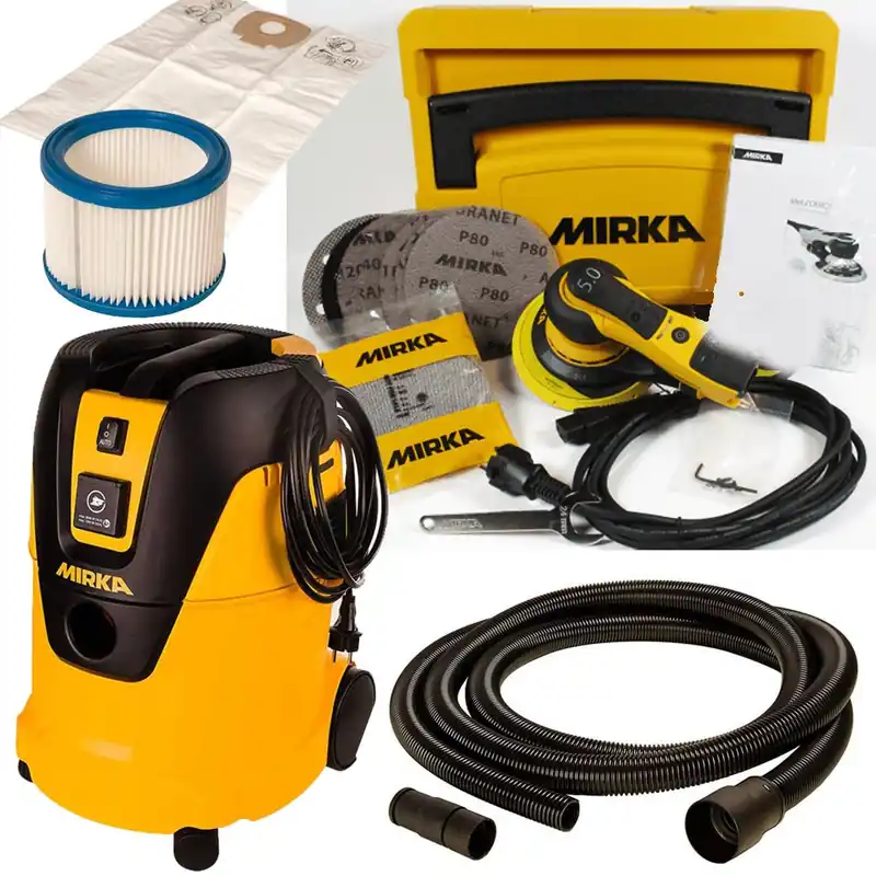 MIRKA DEROS 150mm 5mm im Systainer + Sauger 1025 L PC ähnl. KIT1625WOMDE Super-Preis