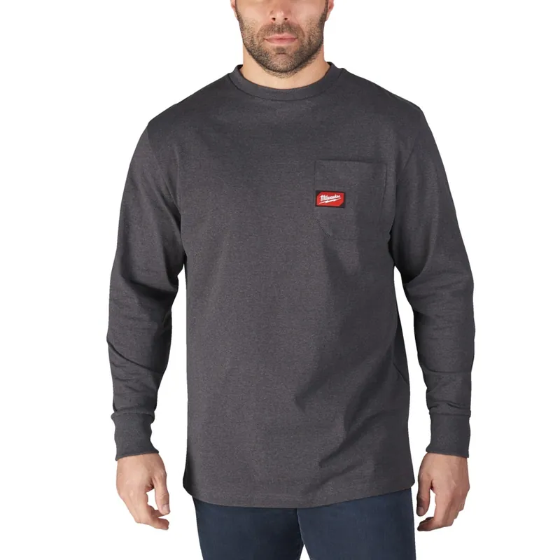Milwaukee WTLSG-XXL Arbeits-Langarmshirt grau Garantierte Lieferung