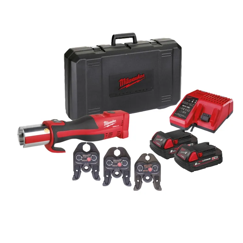 Must-Have Milwaukee Bürstenloses Akku-Presswerkzeug (Sanitär) - M18BLHPT-202C M-Set