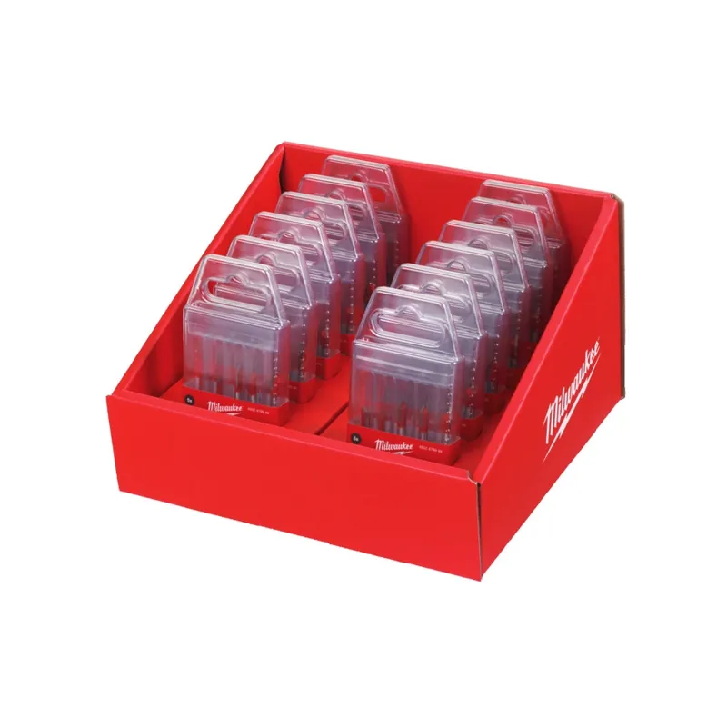 Letzte Chance Milwaukee Glas-/Fliesenbohrer Set 5-teilig 4, 5, 6, 6, 8 mm
