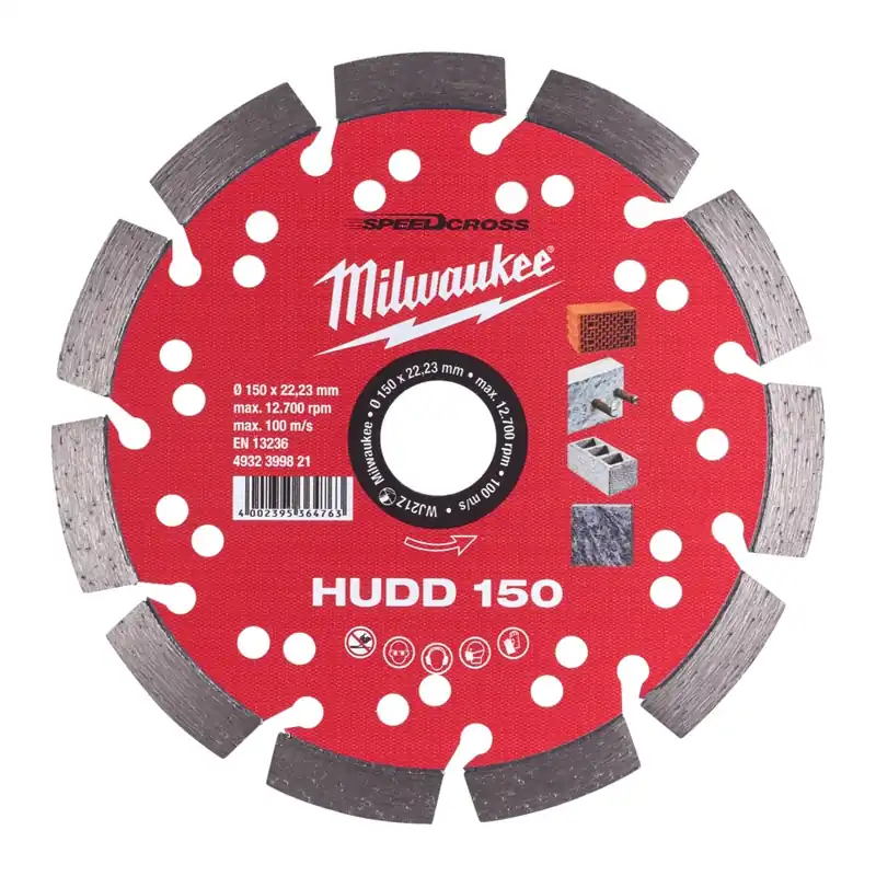 Milwaukee Speedcross Diamanttrennscheibe HUDD 150 mm für harte Materialien Letzte Chance