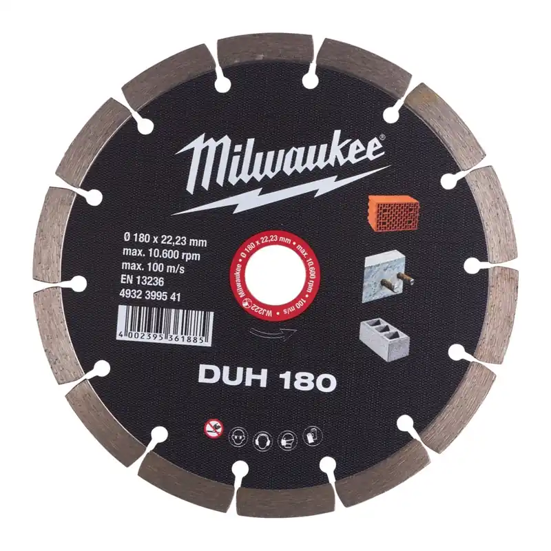 Milwaukee Diamanttrennscheibe DUH 180 mm für harte Materialien Markenware