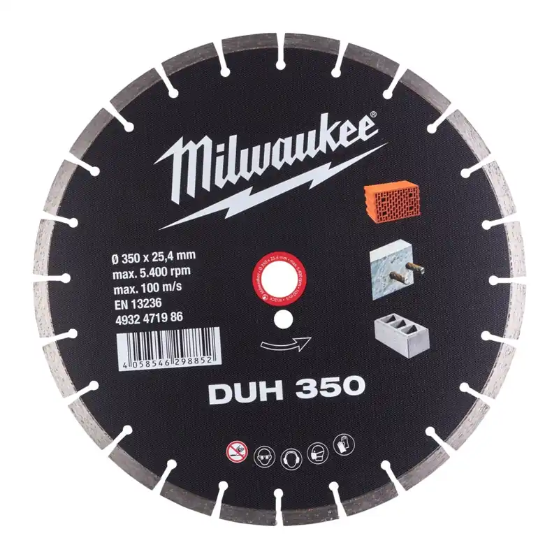 Neue Ware Milwaukee Diamanttrennscheibe DUH 350 mm für harte Materialien