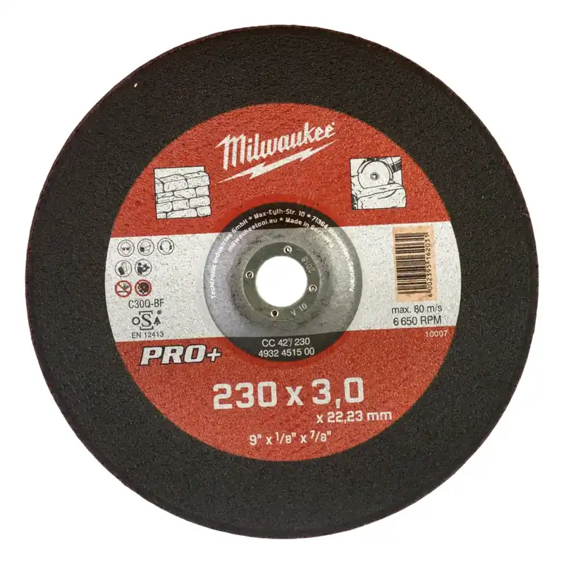 Milwaukee Steintrennscheibe PRO+ 230 mm CC42 3 mm Preis Gesenkt