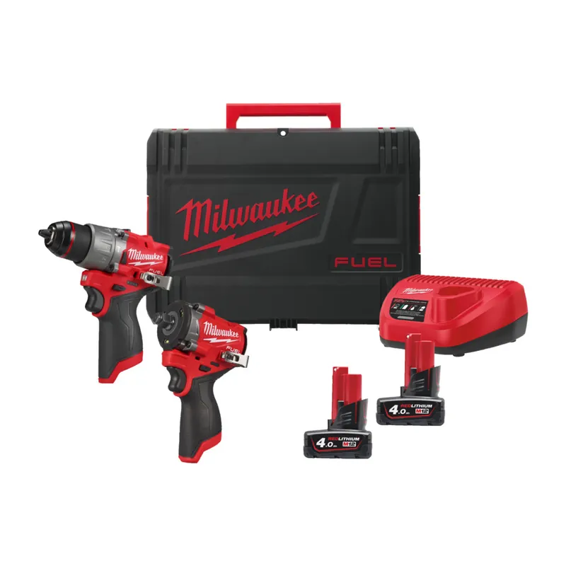 Milwaukee M12FPP2X2-402X Power Pack IN2 Akku-Schrauber Duo Set Preisreduziert