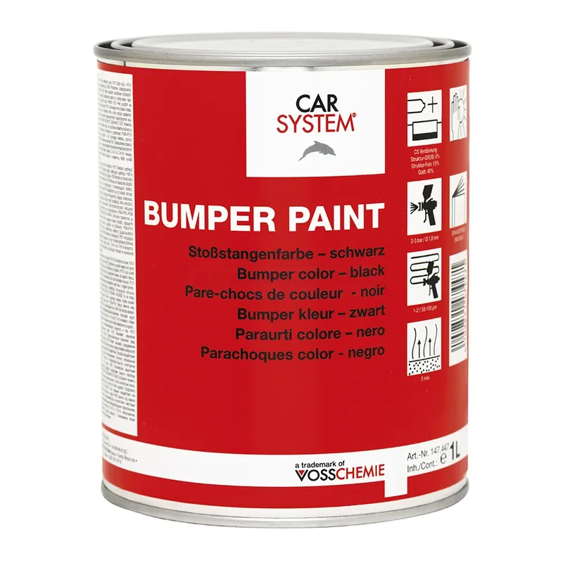 CS BUMPER PAINT, Stoßfängerlack, strukturiert, schwarz, 1.00 L Abverkauf