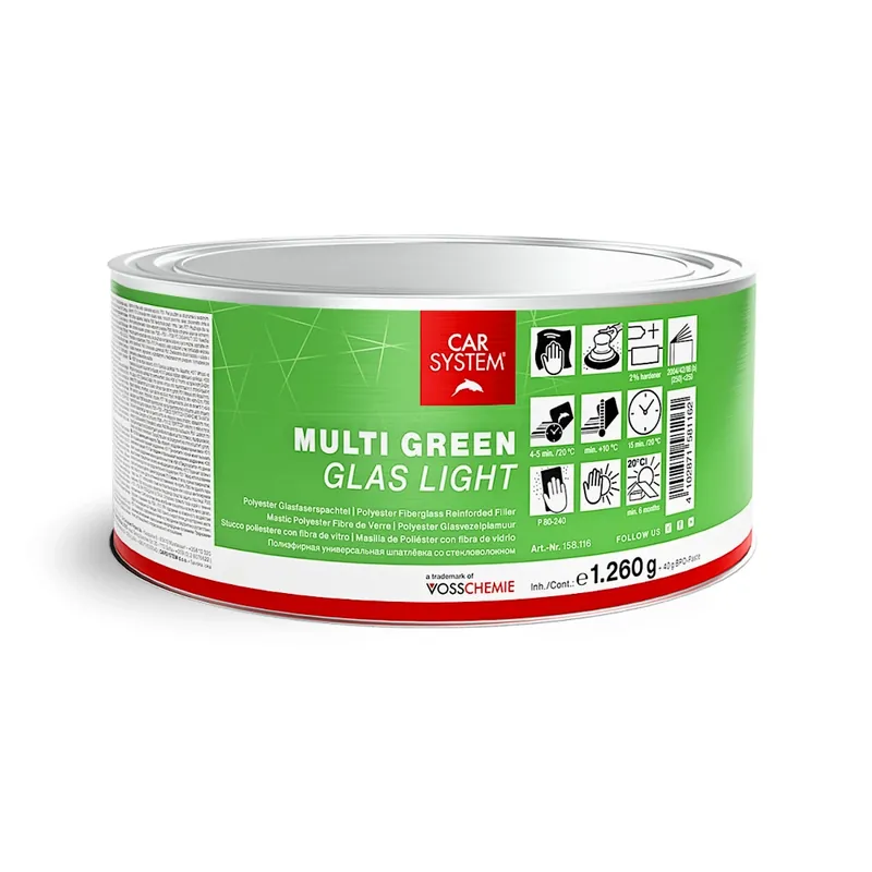 CS Multi Green Glas Light, Faser-Leichtspachtel, inkl.Härter, 1.30 Kg Neuheit