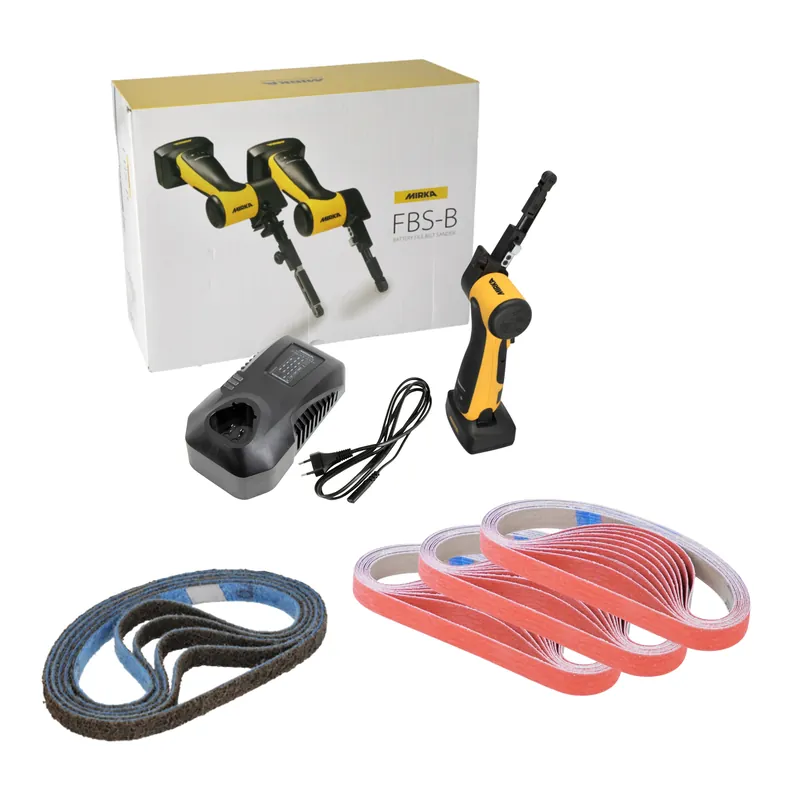 Sofort Bestellen Mirka® FBS-B Akku Feilenbandschleifer 10mm x 330mm Aktions-Kit