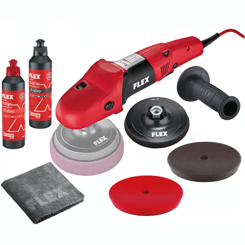 Neue Ware FLEX Profi Poliermaschine PE 14 3 125 P Set POLISHFLEX 407569 407.569 viel Zubehör
