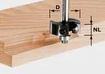 Festool Wendeplatten-Falzfräser HW Schaft 8 mm HW S8 D38/12 491085 Top-Angebot