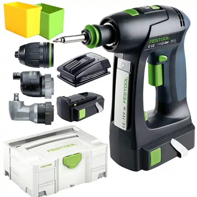 Schneller Versand FESTOOL Akku-Bohrschrauber C 12 C12 Li 1,5 Set im Systainer 10.8V 1.5Ah