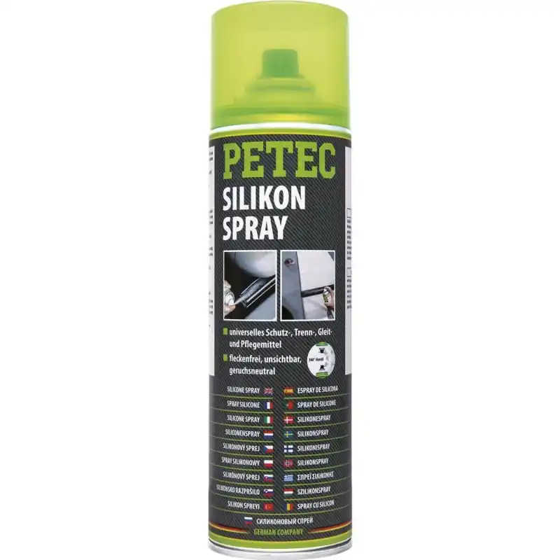 Petec Silikonspray 500 ml für Metall-, Kuststoff- & Gummiteile Top-Preis