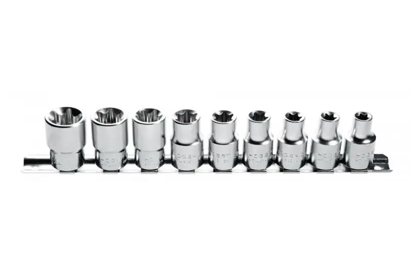 Stecknuss Set Innensechsrund 1/2", CrV50BV30, 9 Stk. Neu