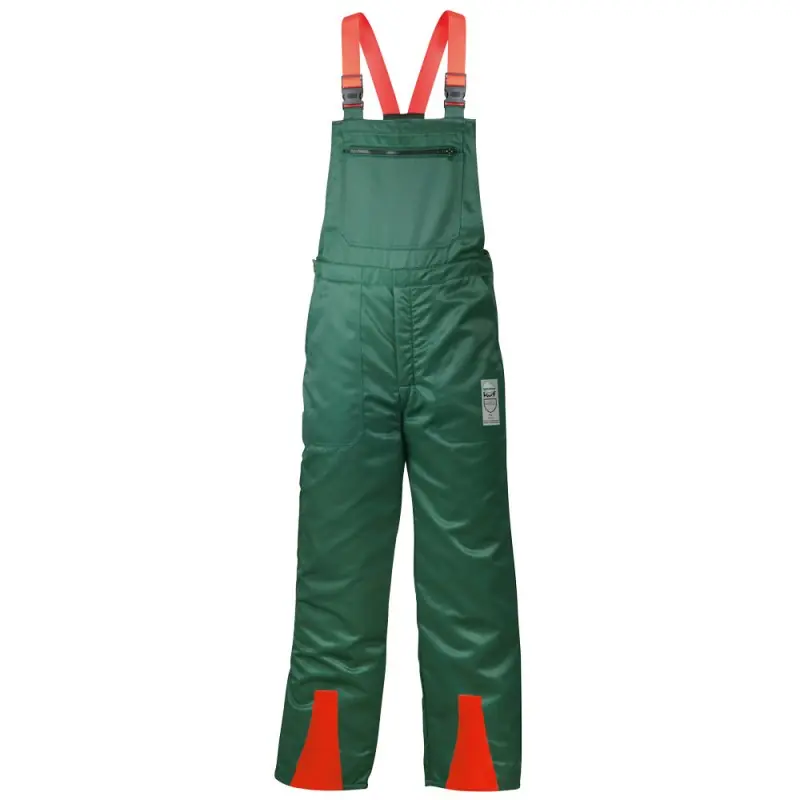Saisonangebot FICHTE Schnittschutz-Latzhose Grün Größe 24 - 110