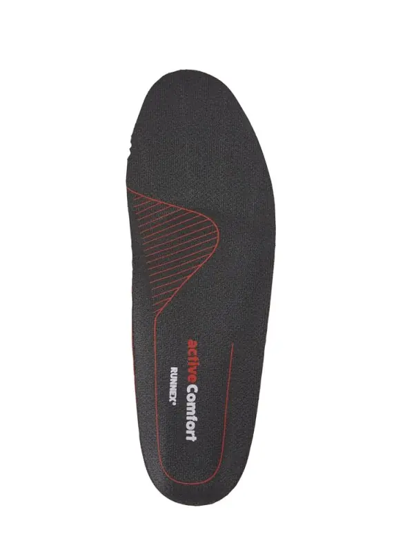 RUNNEX®Semi-orthopädische Einlegesohle activeComfort high, Schwarz/Rot Online Kaufen