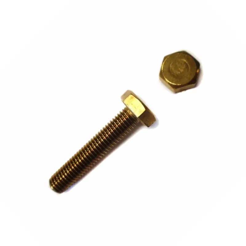 Direktkauf 100 Stück Sechskantschrauben DIN 933 Messing M8 x 60