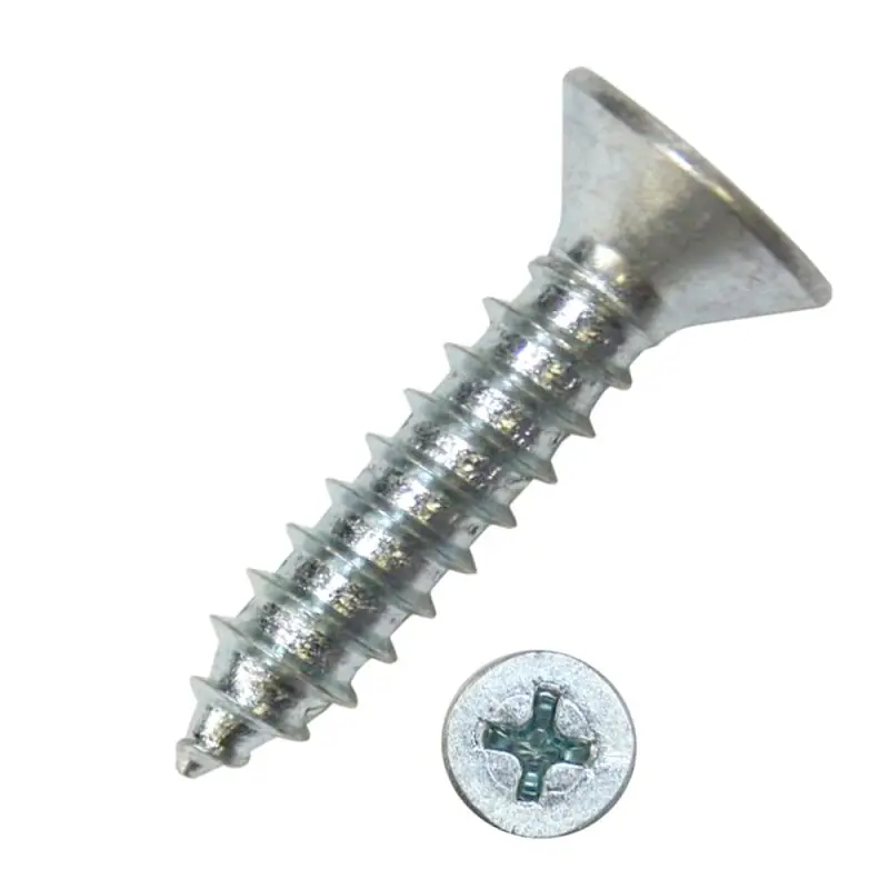250 Stück Blechschrauben DIN 7982 galv. verzinkt 6,3 x 22 mm Nur Heute