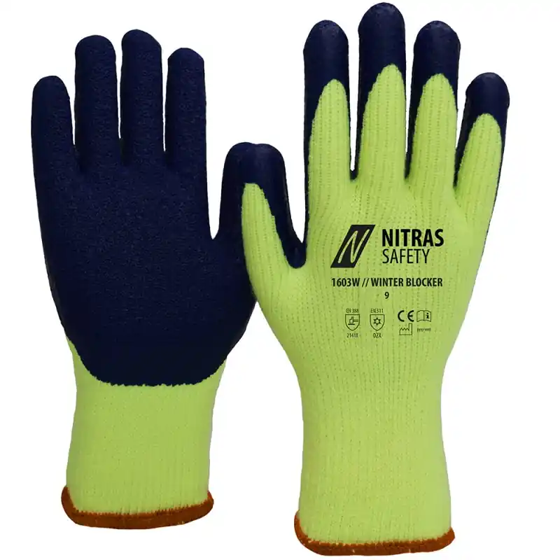 Saisonangebot 12 Paar Winterhandschuh NITRAS Winter-Blocker 1603W Gr. 8