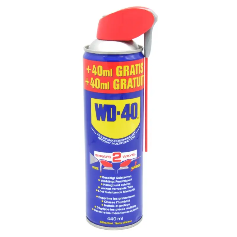 Nur Heute Multifunktionsspray Smart Straw WD-40 400 ml + 40 ml gratis Inhalt