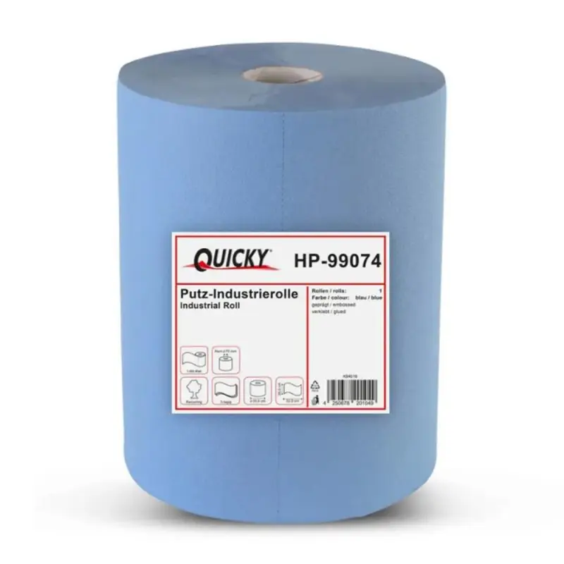 6 Stück Putztuchrollen blau á 1000 Blatt 36x33 cm 3-lagig Begrenztes Angebot