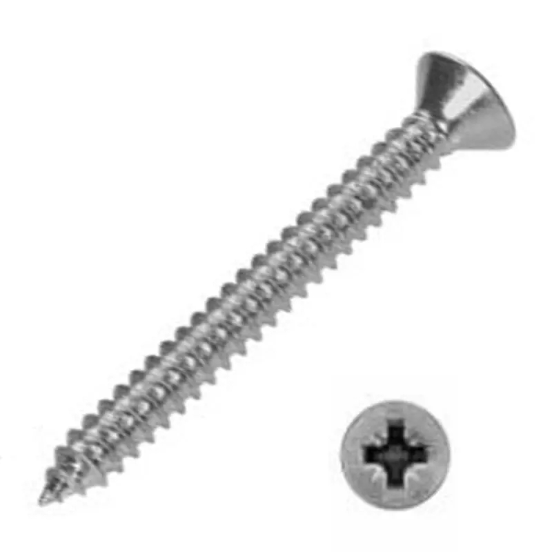 200 Stück Blechschrauben DIN 7982 Edelstahl A2 mit Kreuzschlitz 4,2 x 80 mm Günstig